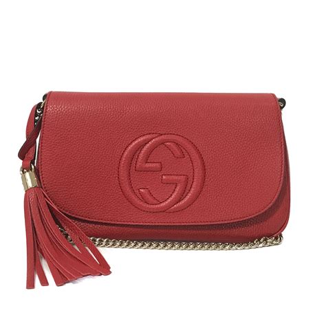 red crossbody gucci bag with casual outfit|crossbody gucci side bag.